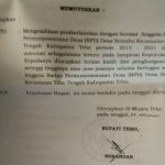 SK BPD Terpilih Semabu Masih Dalam Kajian PMD