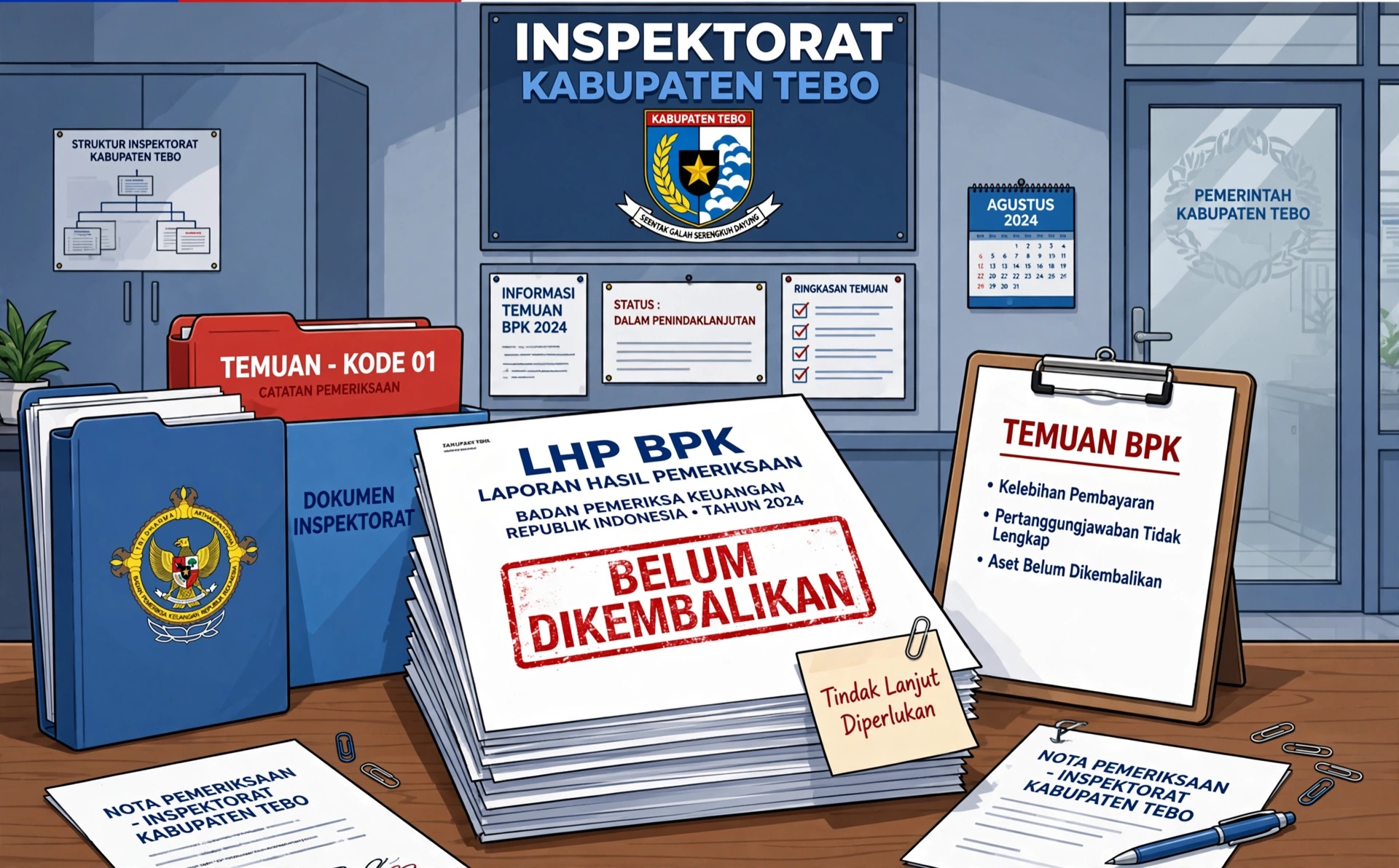 Inspektorat Tebo Sebut Mantan Kadis Damkar Belum Kembalikan Temuan BPK