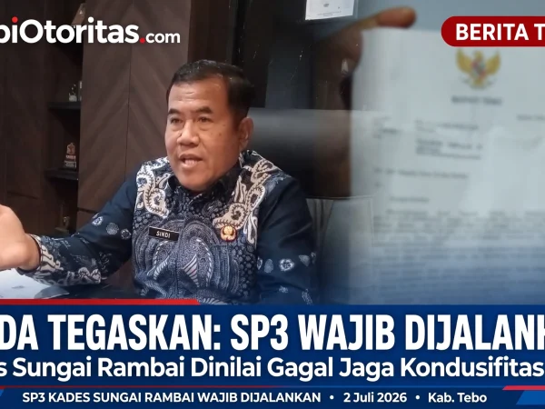Sekda Tebo Tegaskan SP3 Kades Sungai Rambai Wajib Dijalankan, Abaikan Klarifikasi Sepihak