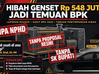Hibah Genset Rp548 Juta untuk Polda Jambi Jadi Temuan BPK, Sekda Tebo Bungkam dan Hanya Tertawa