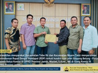 Mazlan Bantah Isu Pengalihan Anggaran, DPRD Jambi Siapkan RDP Jalan Simpang Betung- Pintas
