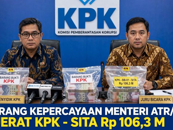 KPK Sita Rp 106,3 Miliar di OTT ATR/BPN, 4 Orang Kepercayaan Nusron Wahid Tersangka