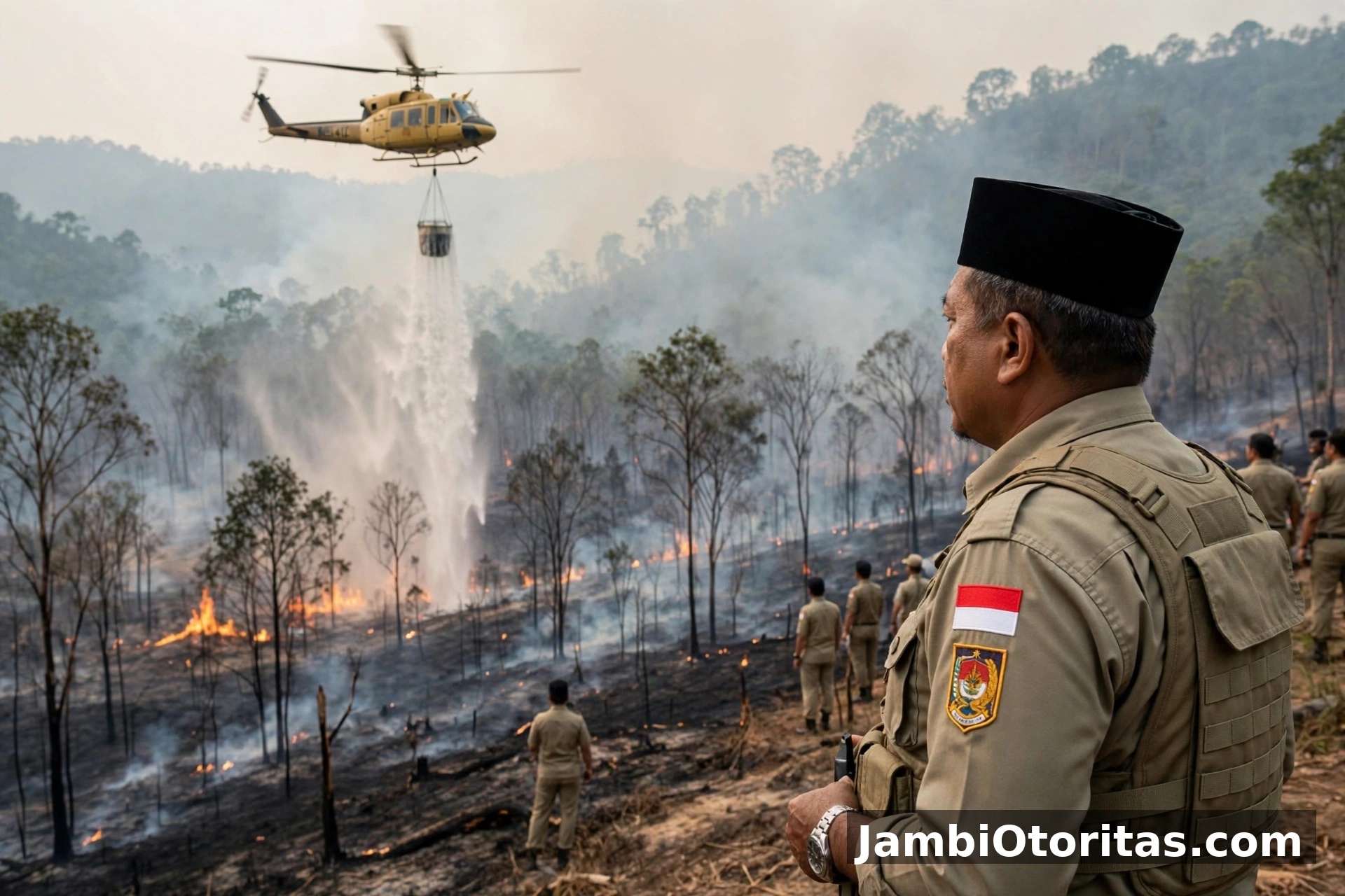 Gubernur Al Haris Tegas: Jangan bakar lahan sembarangan, kasihan anak sekolah