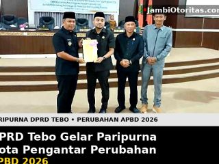 DPRD Tebo Gelar Paripurna Nota Pengantar Perubahan APBD 2026 DPRD Tebo Gelar Paripurna Nota Pengantar Perubahan APBD 2026