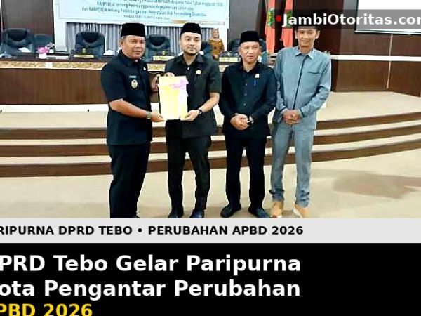 DPRD Tebo Gelar Paripurna Nota Pengantar Perubahan APBD 2026