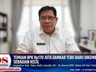 Temuan BPK di Damkar Tebo Baru Dikembalikan Sebagian Kecil, Belum Ada Penyelesaian