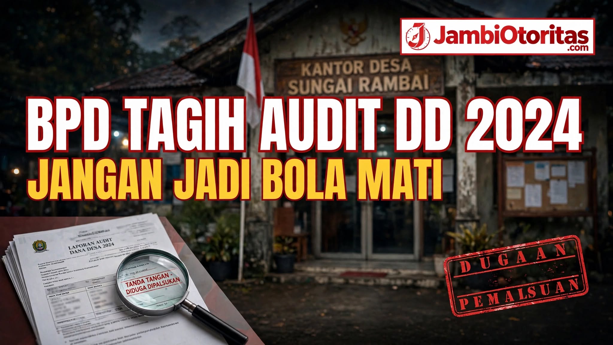 BPD Sungai Rambai Tagih Audit DD 2024: “Jangan jadi bola mati, ada dugaan pemalsuan tanda tangan sekdes”?