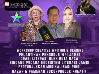 WPI Jambi Gelar Pesona Literasi di Rumah Dinas Gubernur, Hadirkan Duta Baca Indonesia Gol A Gong